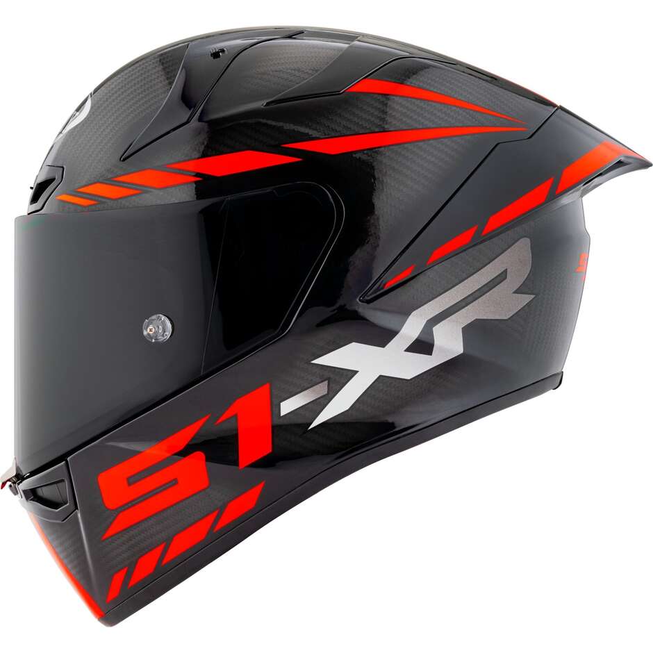 Casco Moto Integrale Racing Suomy S1-XR GP CARBON HYPERSONIC Rosso FIM