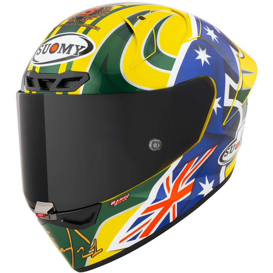 Casco Moto Integrale Racing Suomy S1-XR GP TROYBAYLISS REPLICA 2005 E06 FIM