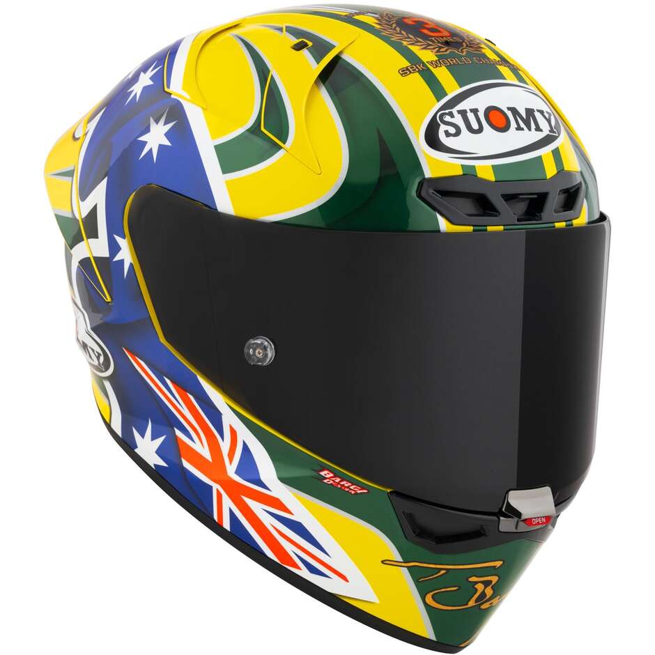 Casco Moto Integrale Racing Suomy S1-XR GP TROYBAYLISS REPLICA 2005 E06 FIM