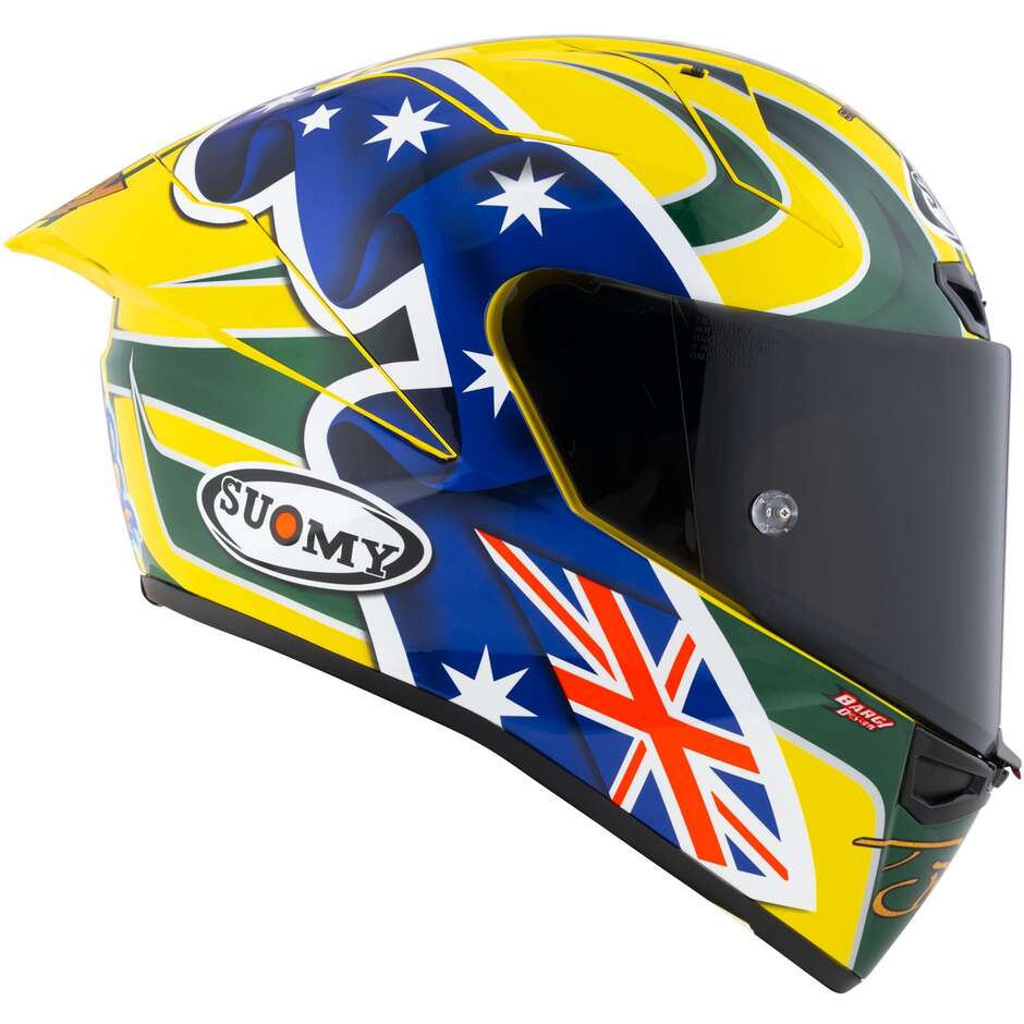 Casco Moto Integrale Racing Suomy S1-XR GP TROYBAYLISS REPLICA 2005 E06 FIM