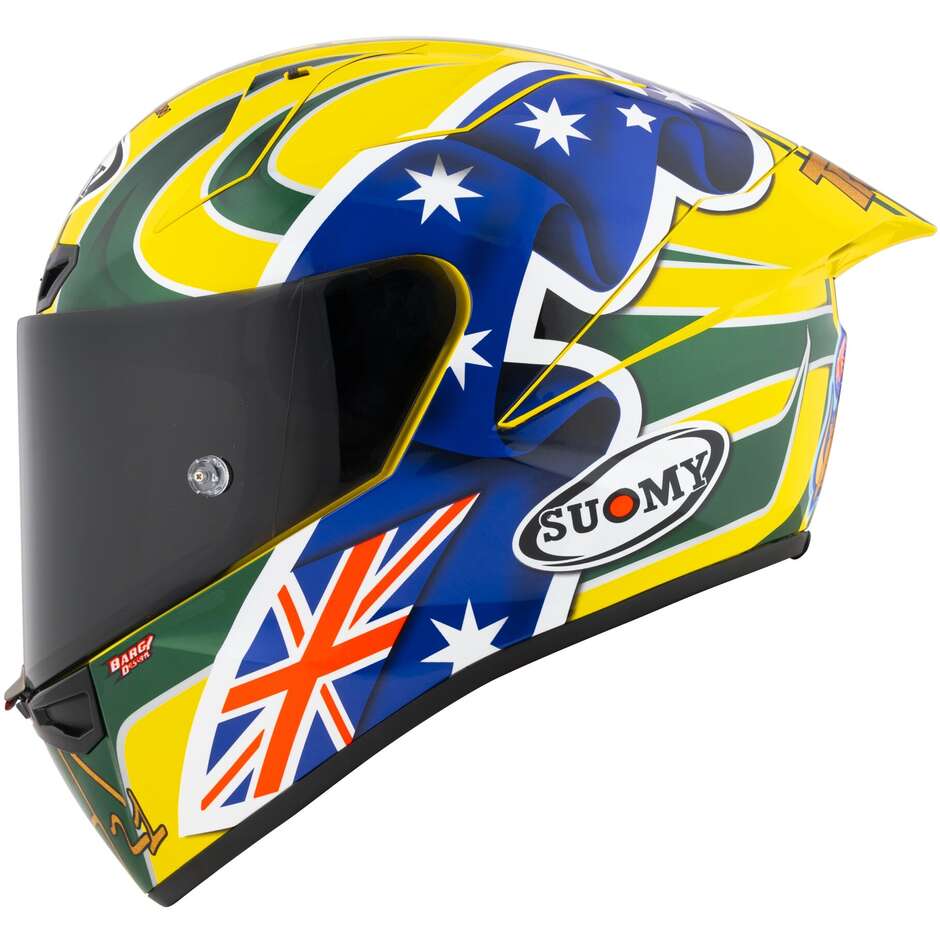 Casco Moto Integrale Racing Suomy S1-XR GP TROYBAYLISS REPLICA 2005 E06 FIM