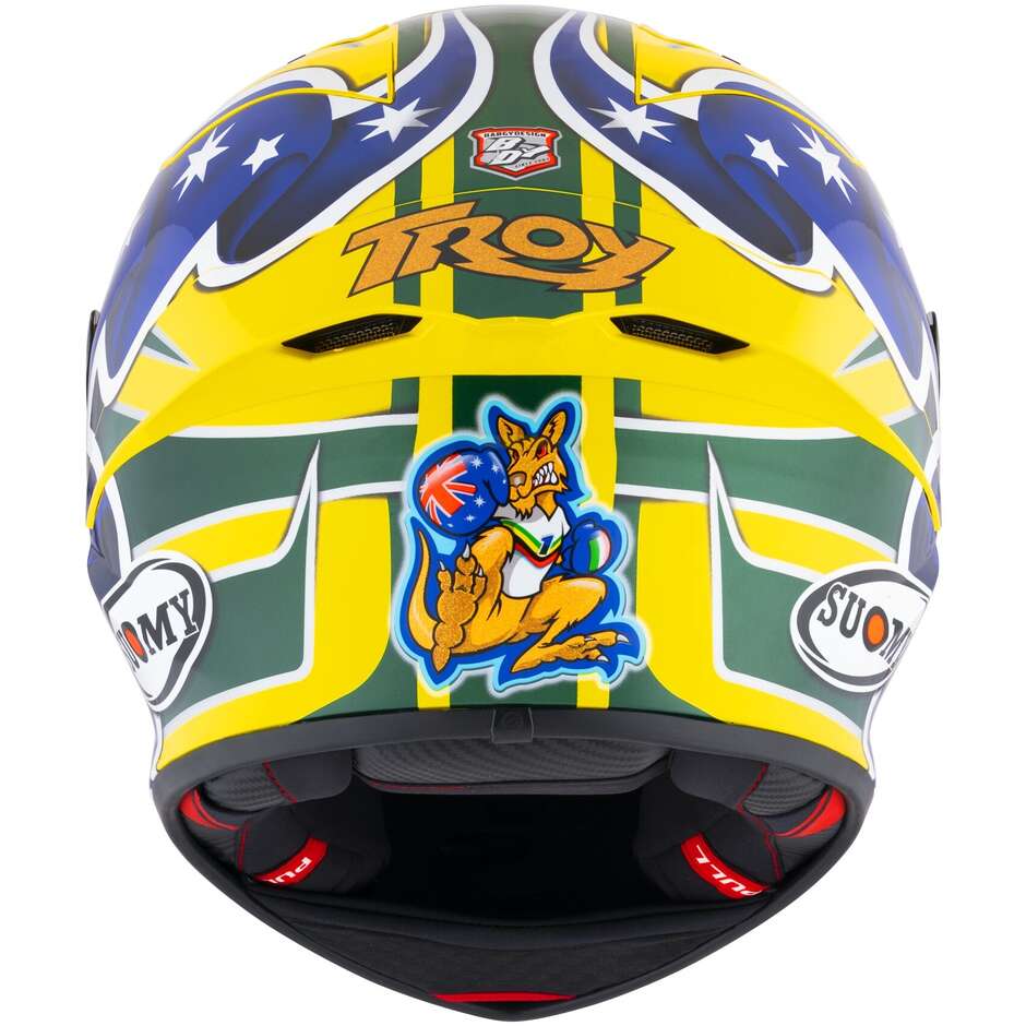 Casco Moto Integrale Racing Suomy S1-XR GP TROYBAYLISS REPLICA 2005 E06 FIM