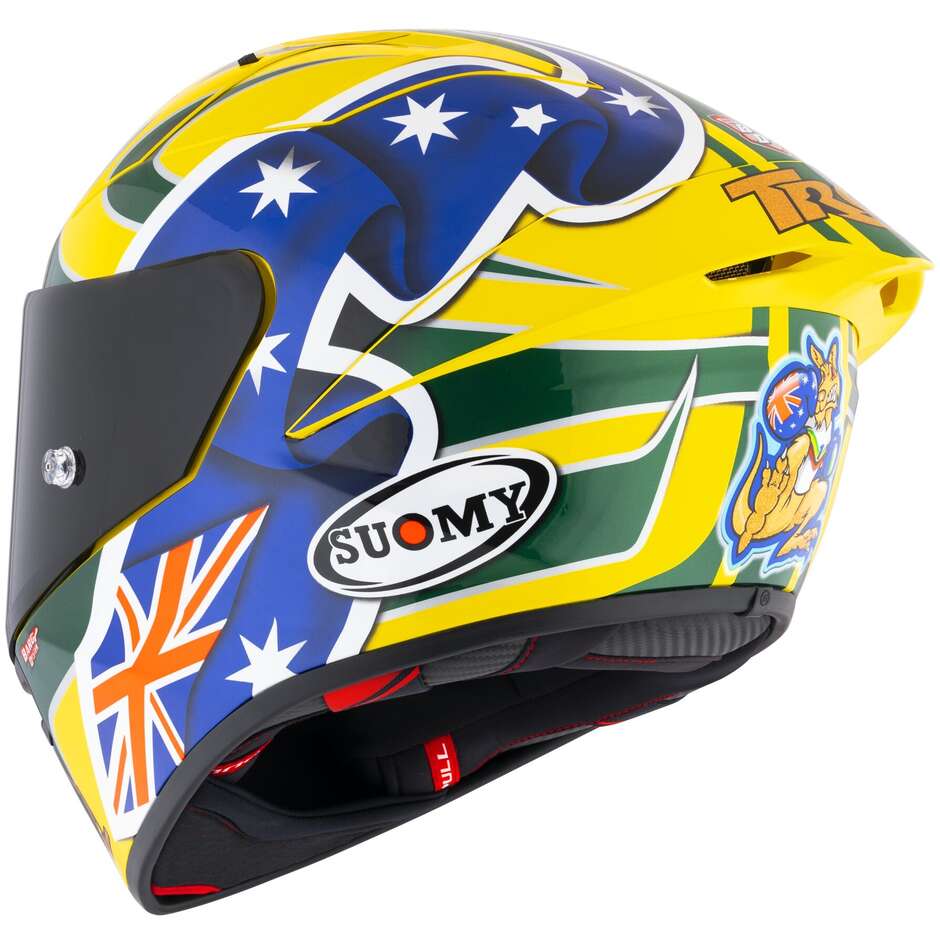 Casco Moto Integrale Racing Suomy S1-XR GP TROYBAYLISS REPLICA 2005 E06 FIM