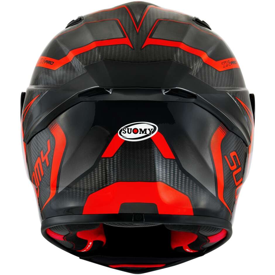 Casco Moto Integrale Racing Suomy TX-PRO ADVANCE Rosso Fluo