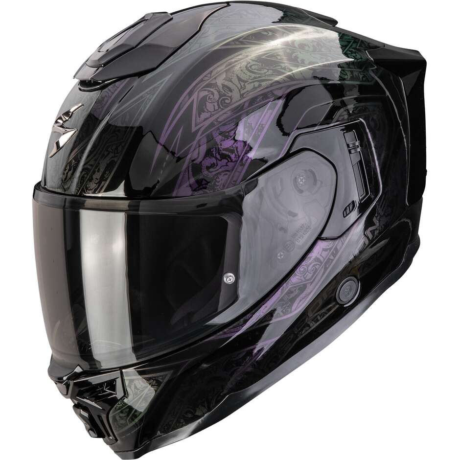Casco Moto Integrale Scorpion EXO-1500 AIR FANTASY Nero Camaleonte
