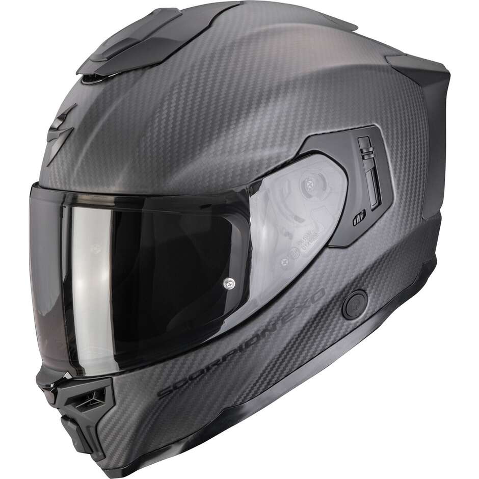 Casco Moto Integrale Scorpion EXO-1500 CARBON AIR SOLID Nero opaco