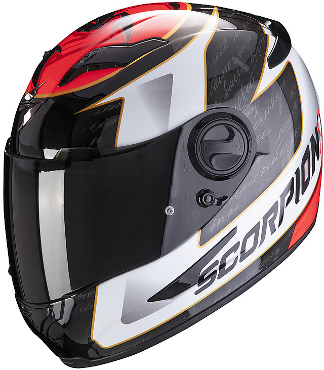 Casco Moto Integrale Scorpion EXO 490 TOUR Bianco Rosso Vendita Online -  Outletmoto.eu
