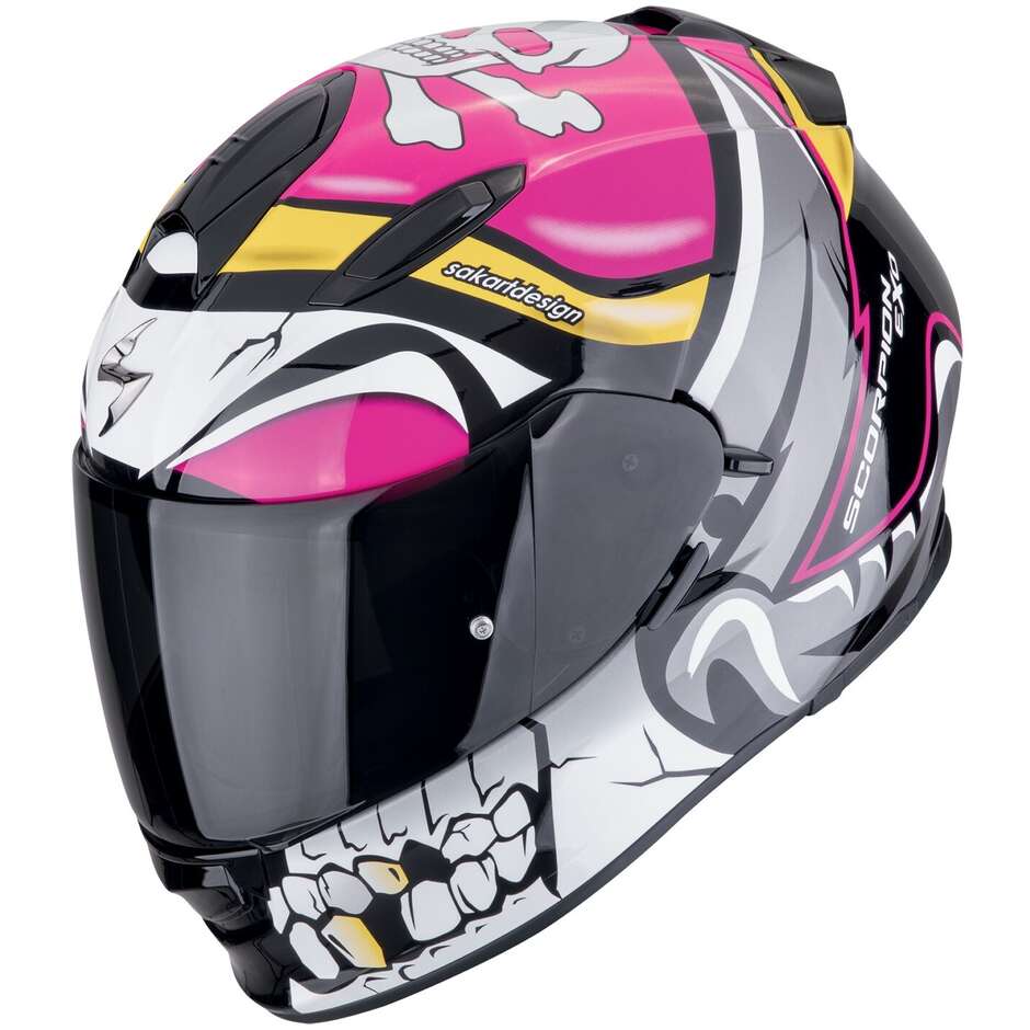 Casco Moto Integrale EXO-491 PIRATE Rosa taglia S