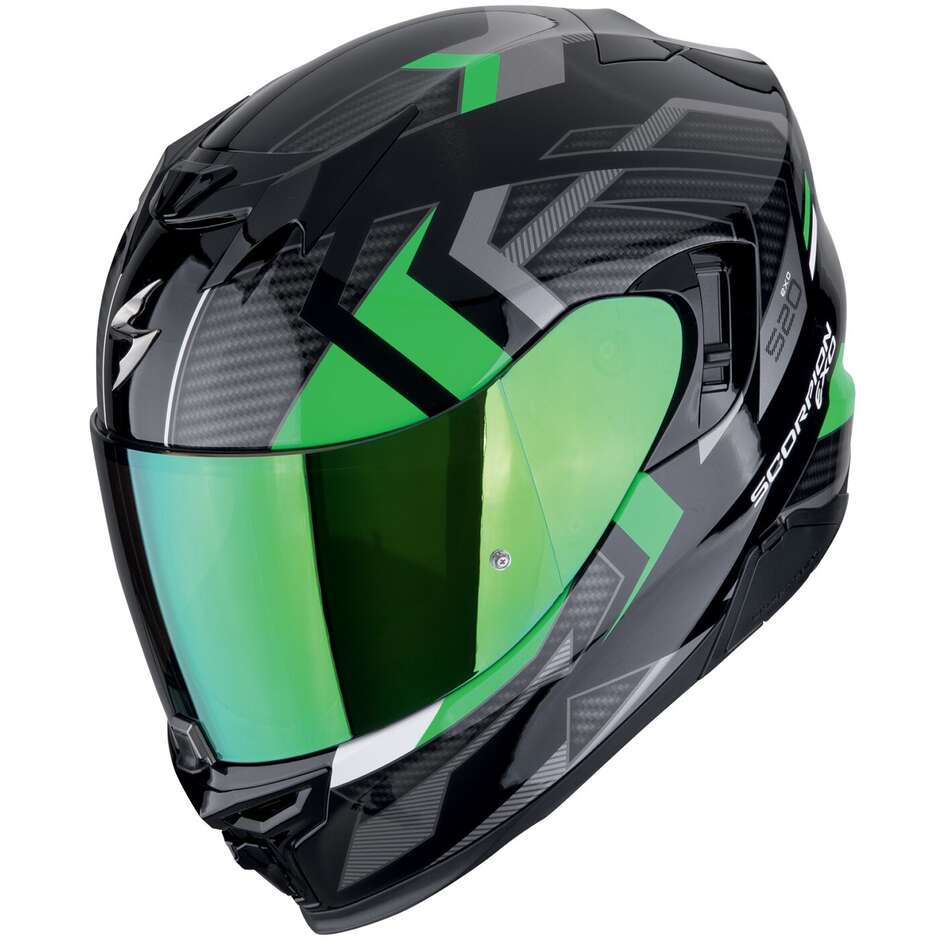 Scorpion EXO-520 Air Casco Moto Integrale - Nero Opaco/Argento, Visiera Parasole Pinlock, Predisposto Bluetooth, Taglia XXL - 3