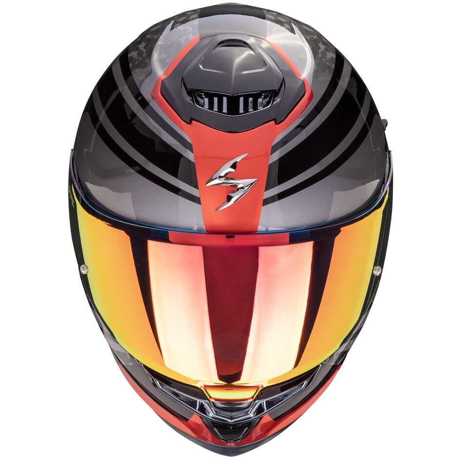 Casco Moto Integrale Scorpion EXO-GT SP AIR ARTEN Nero Rosso
