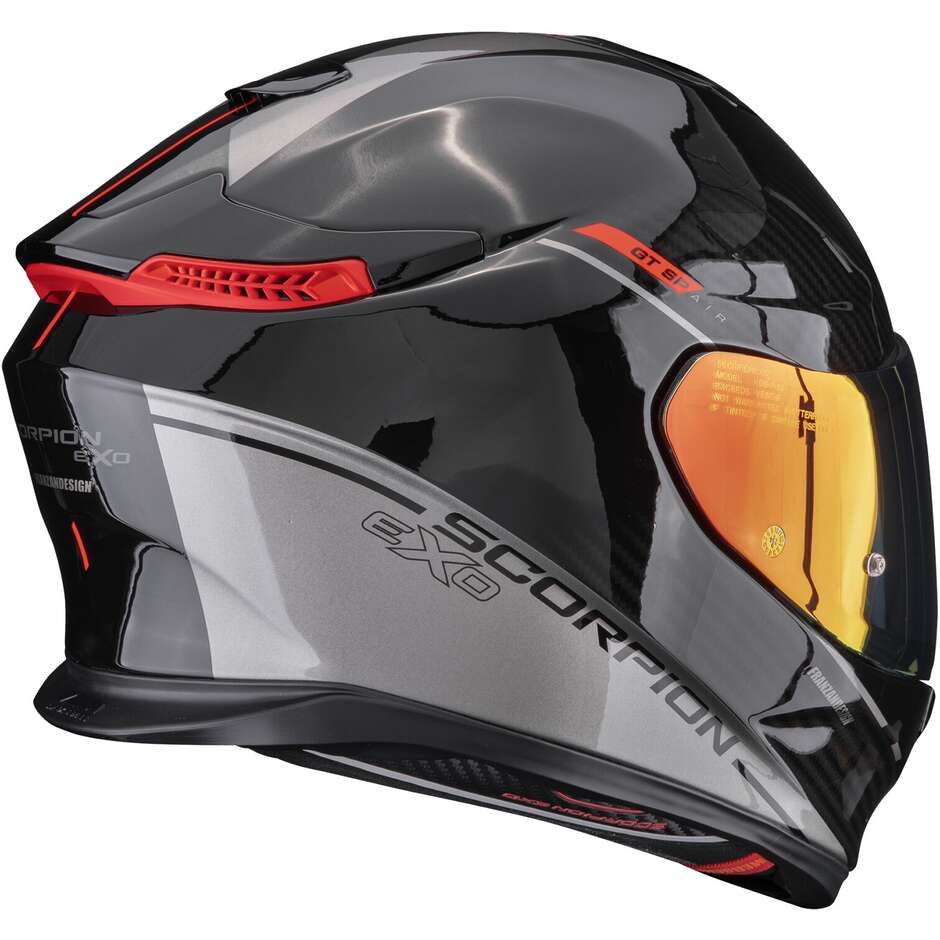 Casco Moto Integrale Scorpion EXO-GT SP AIR ASPHALT Nero Argento