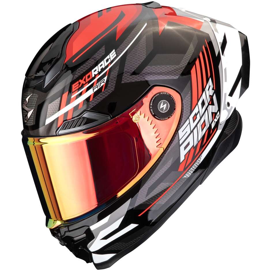 Casco Moto Integrale EXO-RACE AIR KOBRA Nero Rosso taglia L