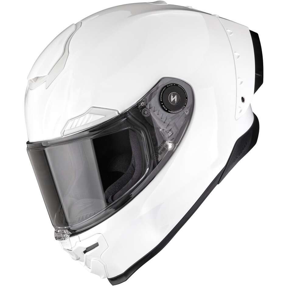 Casco Moto Integrale Scorpion EXO-RACE AIR SOLID Bianco