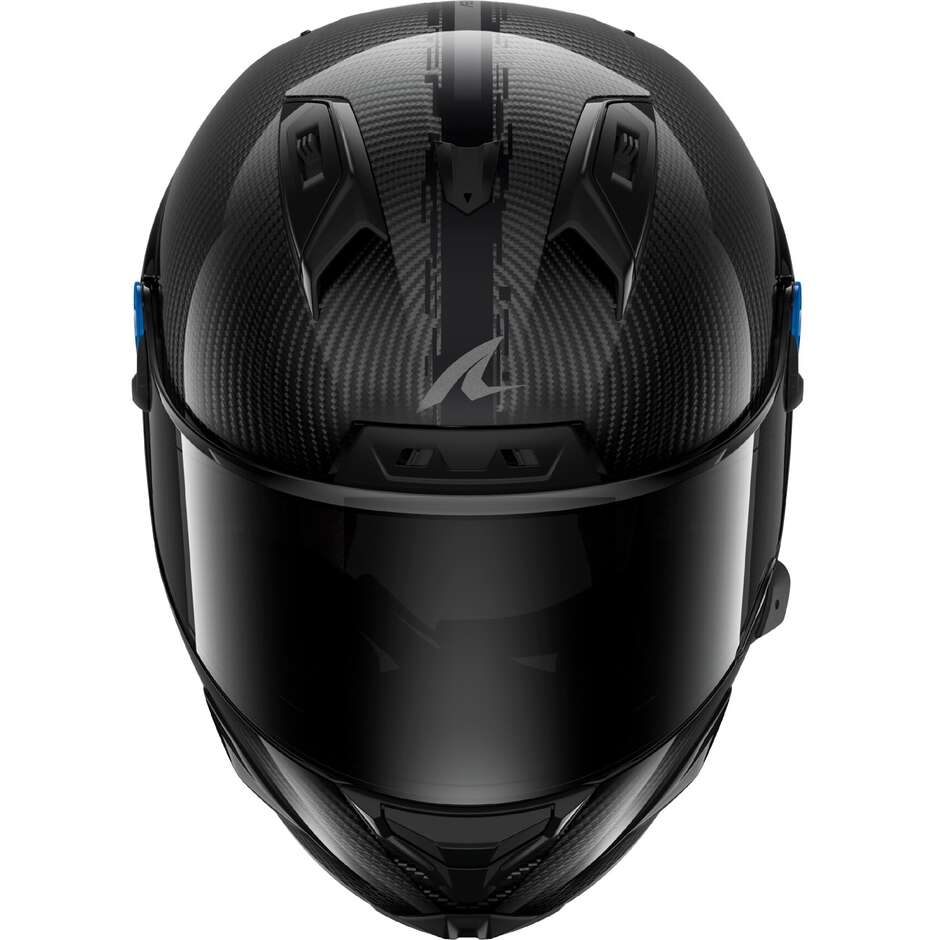 Casco Moto Integrale Shark AERON-GP FIM RACING #1 FULL CARBON Carbonio Nero Carbonio
