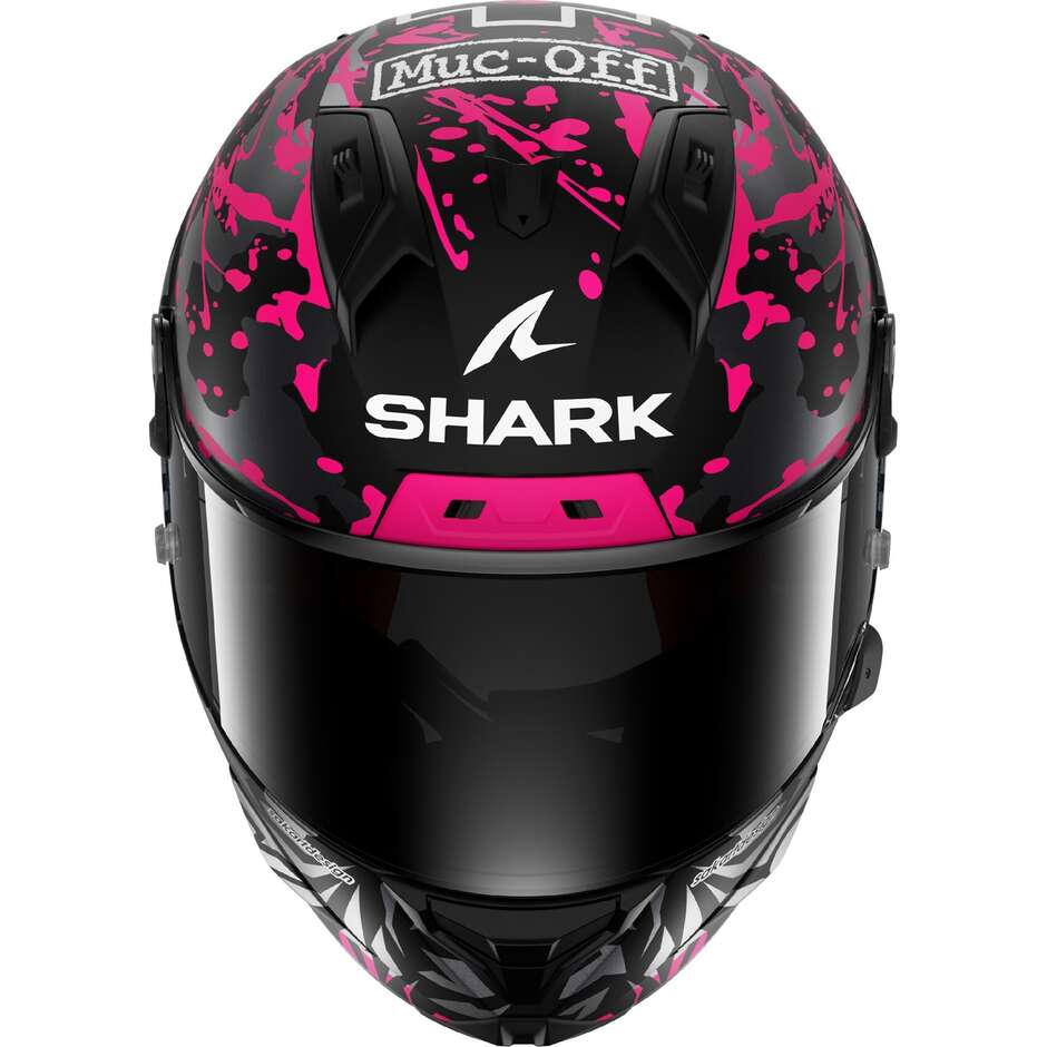 Casco Moto Integrale Shark AERON-GP FIM RACING #2 REPLICA REDDING Mat Nero Viola Blu