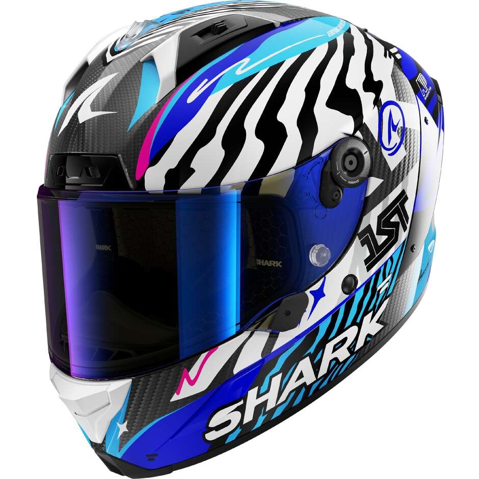 Casco Moto Integrale AERON SPEED-FANCY Carbon Bianco B taglia L