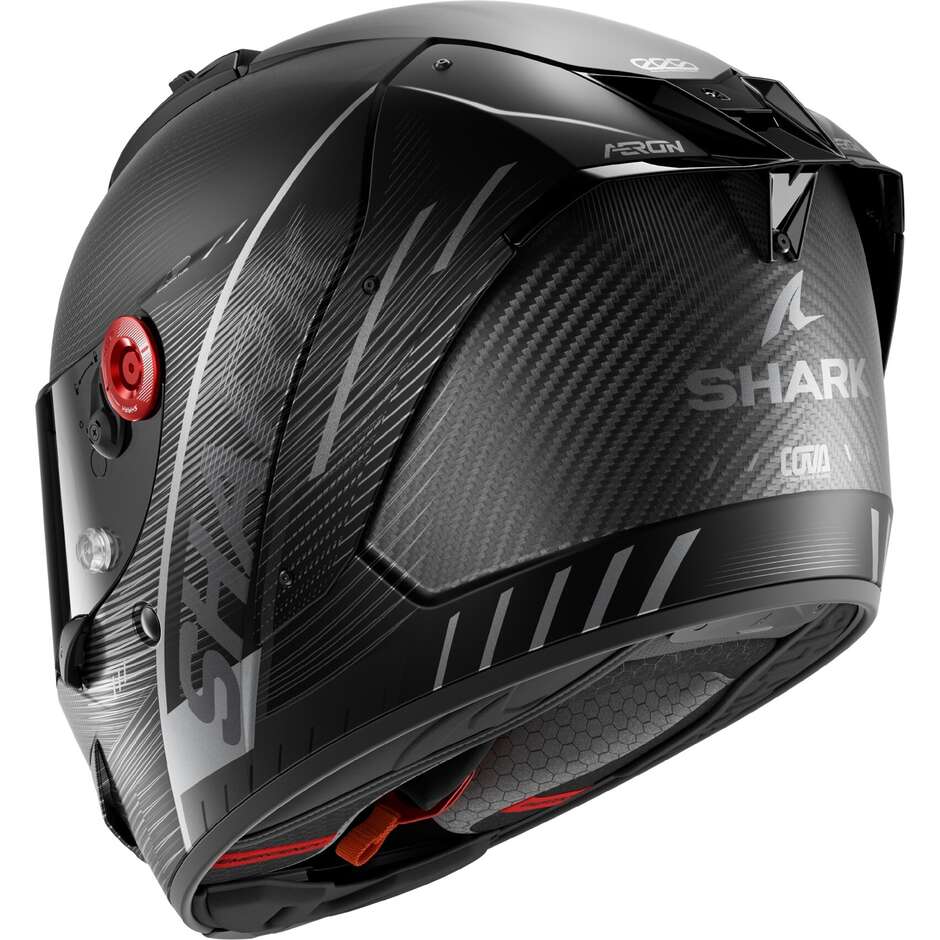 Casco Moto Integrale Shark AERON SPEED-TECH Mat Carbon Antracite Nero