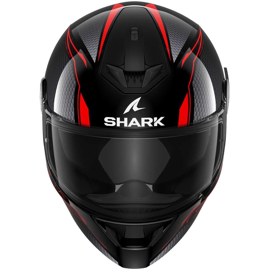 Casco Moto Integrale Shark D-SKWAL 2 CADIUM Nero Rosso Nero