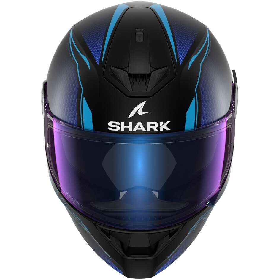 Casco Moto Integrale Shark D-SKWAL 2 CADIUM Opaco Nero Blu Nero