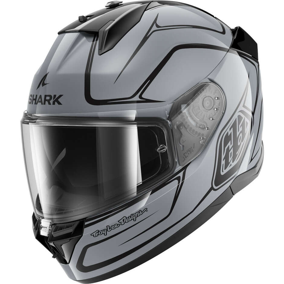 Casco Moto Integrale Shark D-SKWAL 3  DRONE Argento Nero Argento