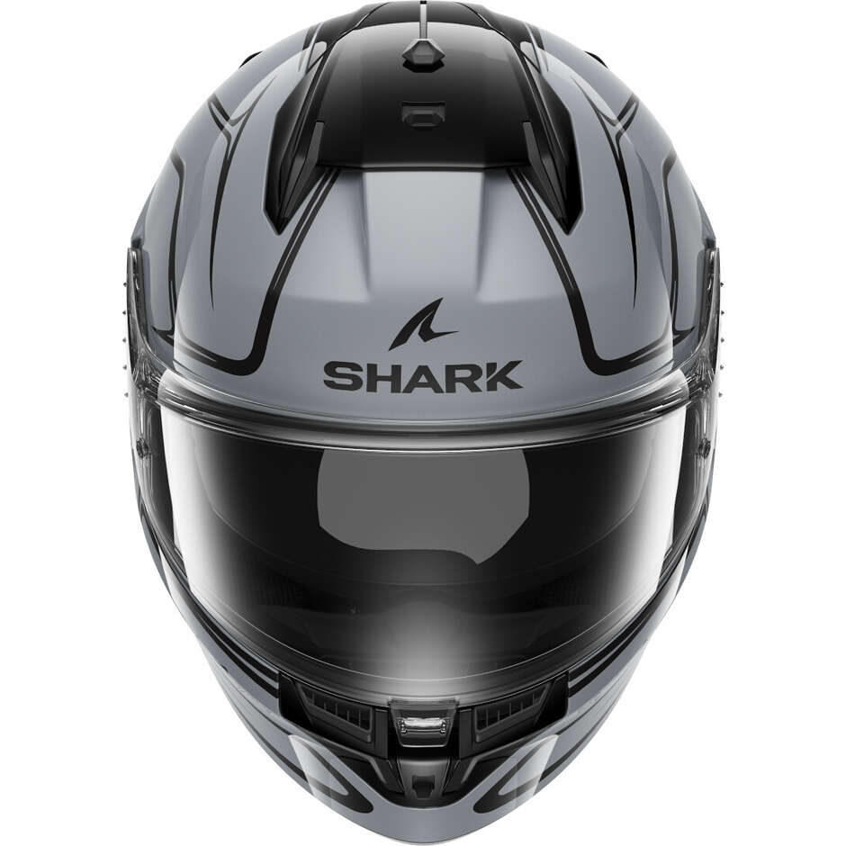Casco Moto Integrale Shark D-SKWAL 3  DRONE Argento Nero Argento