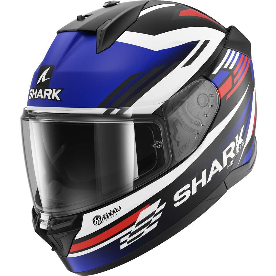 Casco Moto Integrale D-SKWAL 3 FIRSTLAP Mat Nero Blu R taglia M