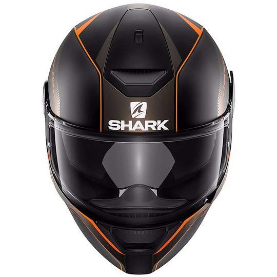 Casco Moto Integrale Shark D-SKWAL Rakken Mat Nero Arancio