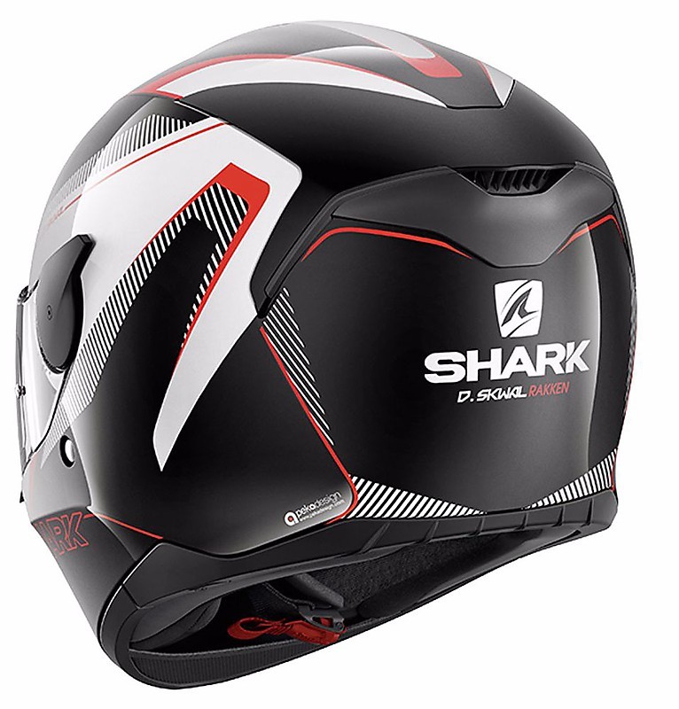 Casco Moto Integrale Shark D-SKWAL Rakken Nero Bianco Rosso Vendita Online  