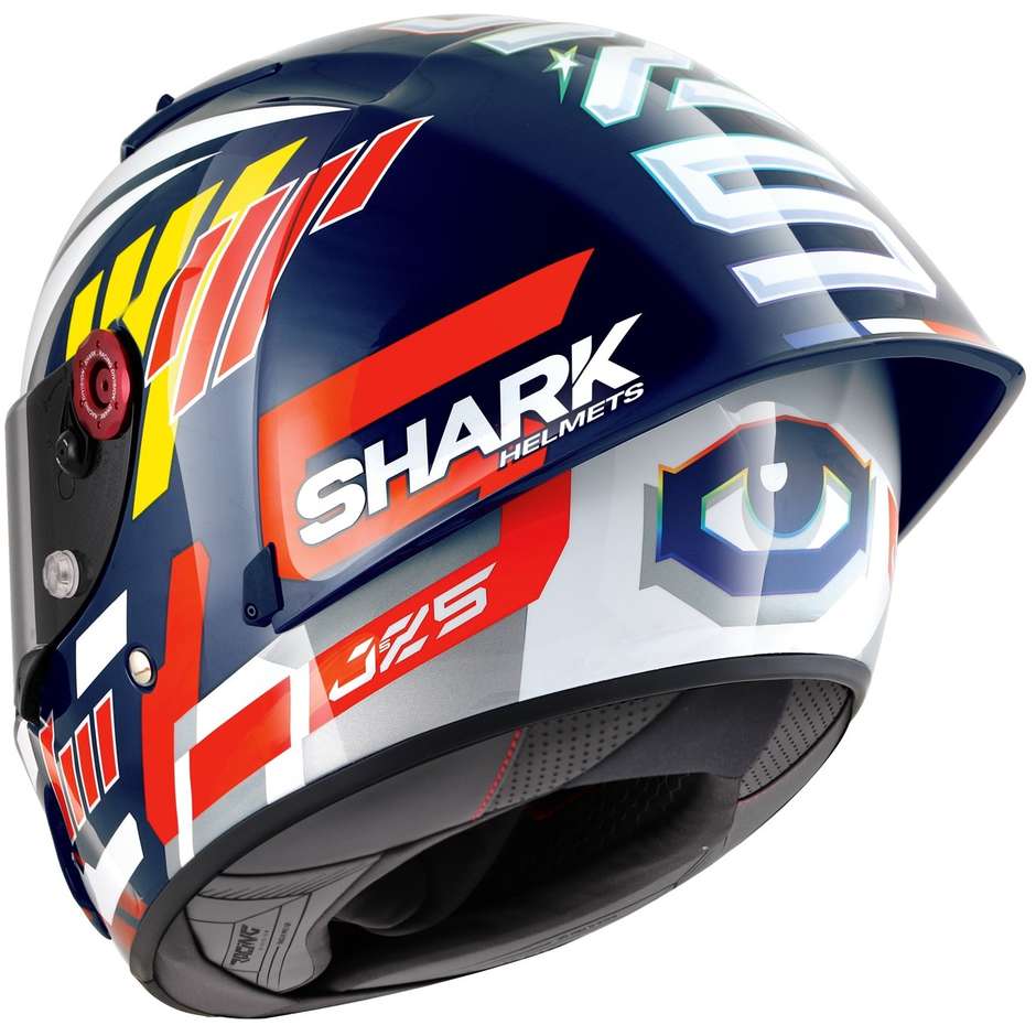 Casco Moto Integrale Shark RACE-R PRO GP ZARCO SIGNATURE Blu Bianco Rosso