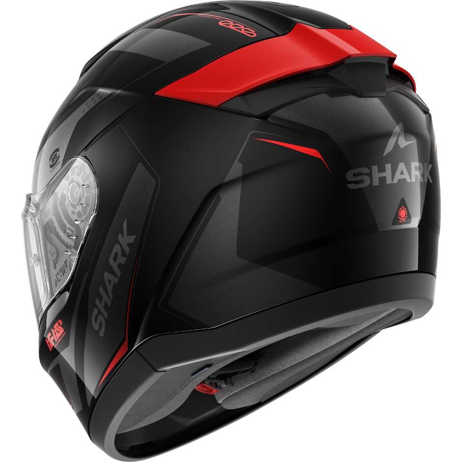 Casco Moto Integrale Shark RIDILL 2 MEKARIUM Nero Antracite Rosso
