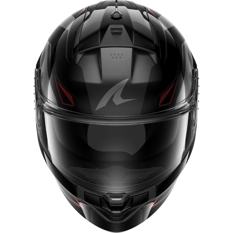 Casco Moto Integrale Shark RIDILL 2 MEKARIUM Nero Antracite Rosso
