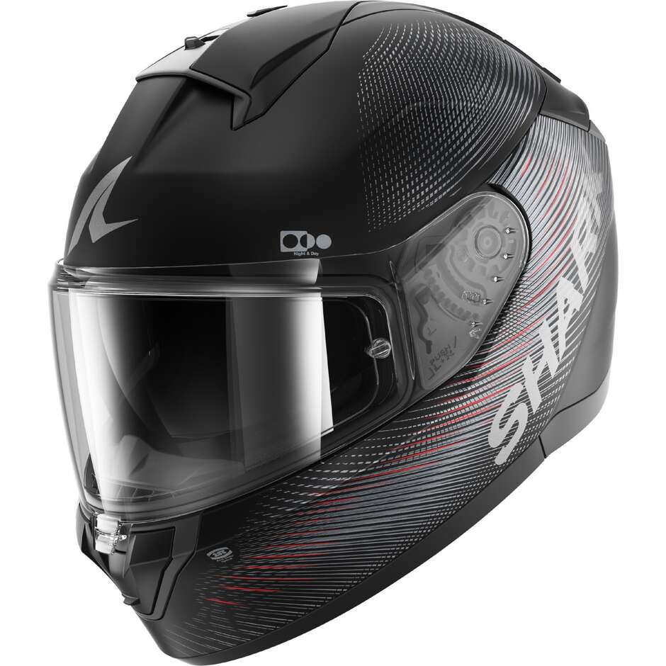 Casco Moto Integrale Shark RIDILL 2 SP LYNE Mat Nero Antracite