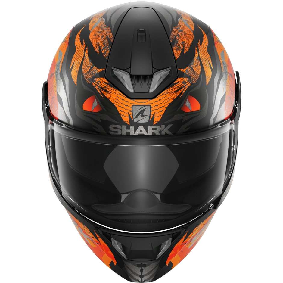 Casco Moto Integrale Shark SKWAL 2 IKER LECUONA  Nero Arancio Grigio