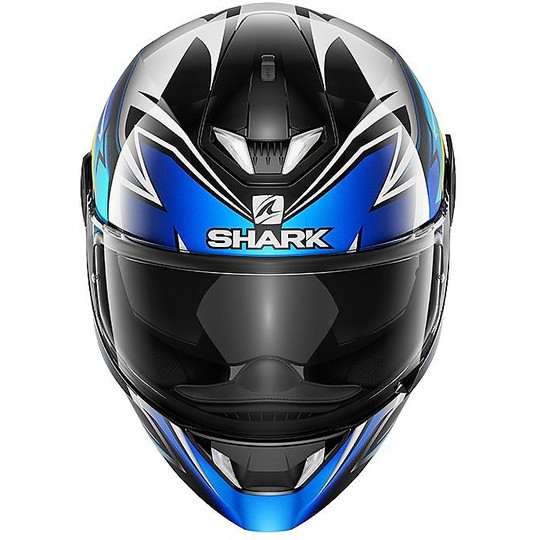 Casco Moto Integrale Shark SKWAL 2 OLIVEIRA Nero Blu Giallo