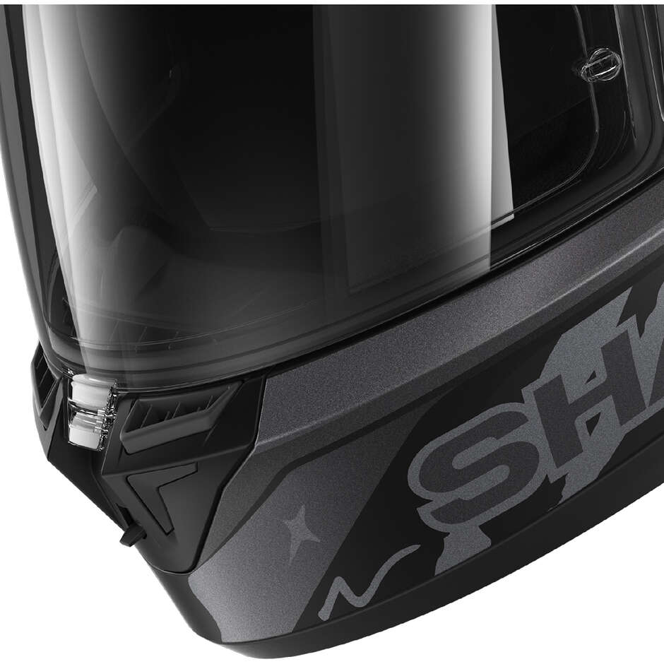 Casco Moto Integrale Shark SKWAL CUP SPEED-FANCY Mat Nero Antracite Silver