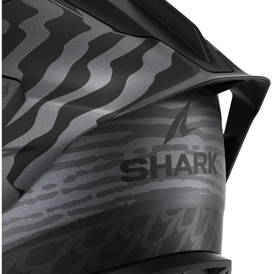 Casco Moto Integrale Shark SKWAL CUP SPEED-FANCY Mat Nero Antracite Silver
