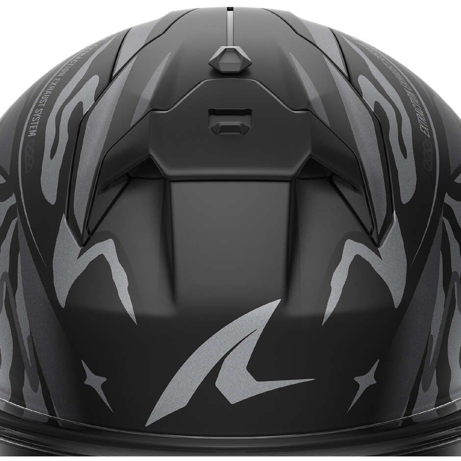 Casco Moto Integrale Shark SKWAL CUP SPEED-FANCY Mat Nero Antracite Silver