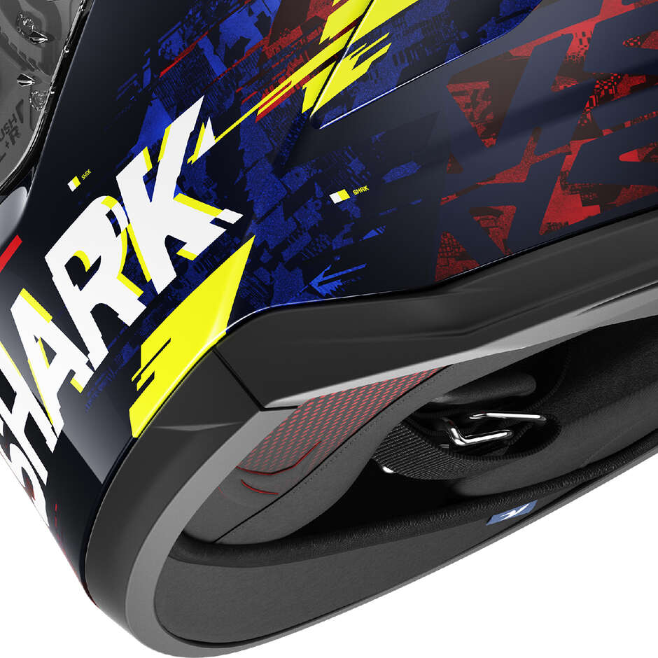 Casco Moto Integrale Shark SKWAL CUP SPEED-VIB Blu Rosso Giallo