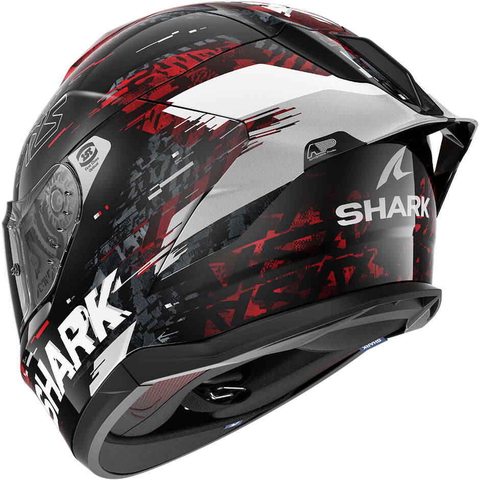 Casco Moto Integrale Shark SKWAL CUP SPEED-VIB Nero Rosso Silver