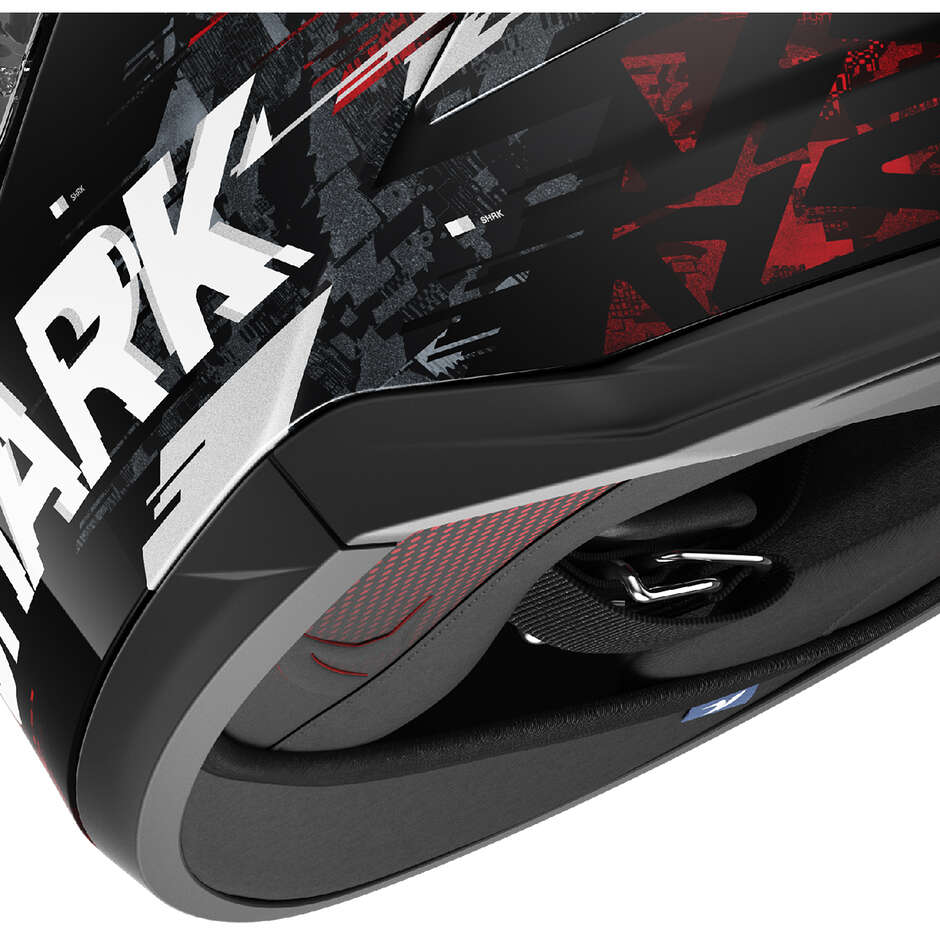 Casco Moto Integrale Shark SKWAL CUP SPEED-VIB Nero Rosso Silver
