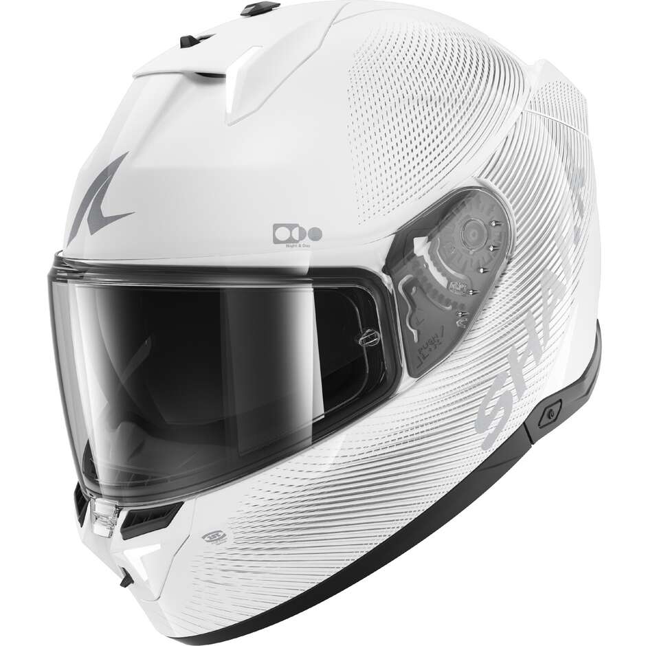 Casco Moto Integrale Shark SKWAL i3 SP LYNE Bianco Silver