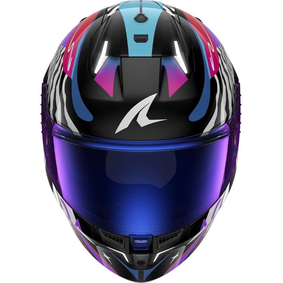 Casco Moto Integrale Shark SKWAL i3 SPEED-FANCY Nero Bianco Arancio