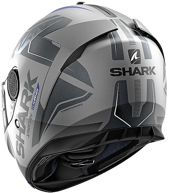 Casco Moto Integrale Shark SPARTAN 1.2 Karken Opaco Antracite Blu Vendita  Online - Outletmoto.eu