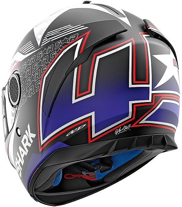 Casco Moto Integrale Shark SPARTAN 1.2 REDDING Opaco Nero Blu Bianco  Vendita Online - Outletmoto.eu