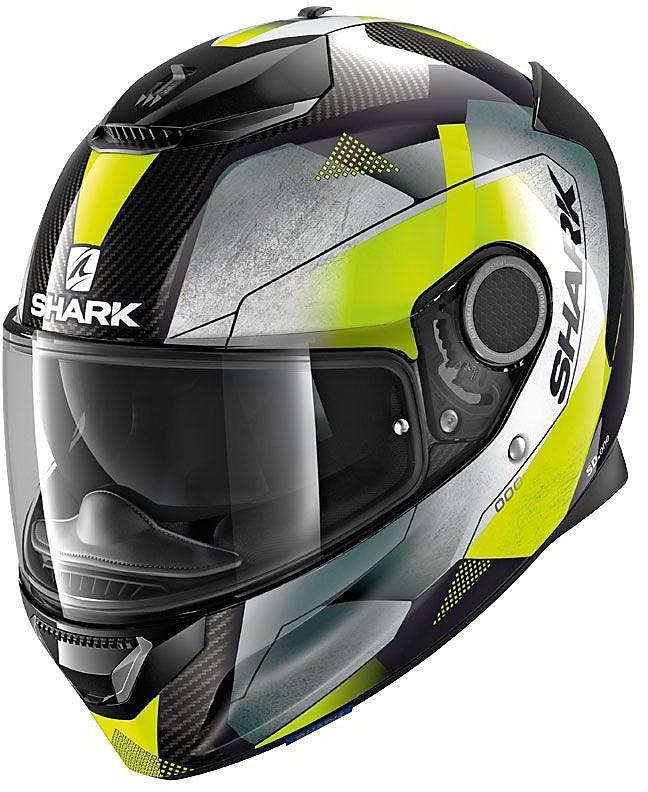 Casco integrale Shark Spartan Carbon 1.2 Skin in carbonio Bianco Argento - Caschi  Integrali - CASCHI MOTO