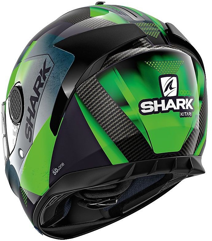Casco Moto Integrale Shark SPARTAN CARBON 1.2 Kitari Verde Antracite  Vendita Online - Outletmoto.eu