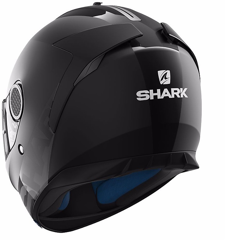 Casco Moto Integrale Shark SPARTAN 1.2 Blank Nero Lucido Vendita Online 