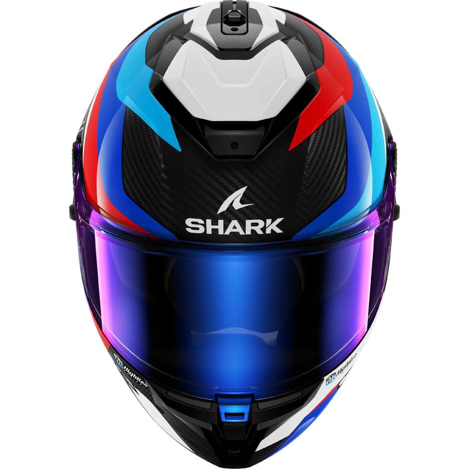 Casco Moto Integrale Shark SPARTAN GT PRO CARBON GUINTOLI Blu Rosso