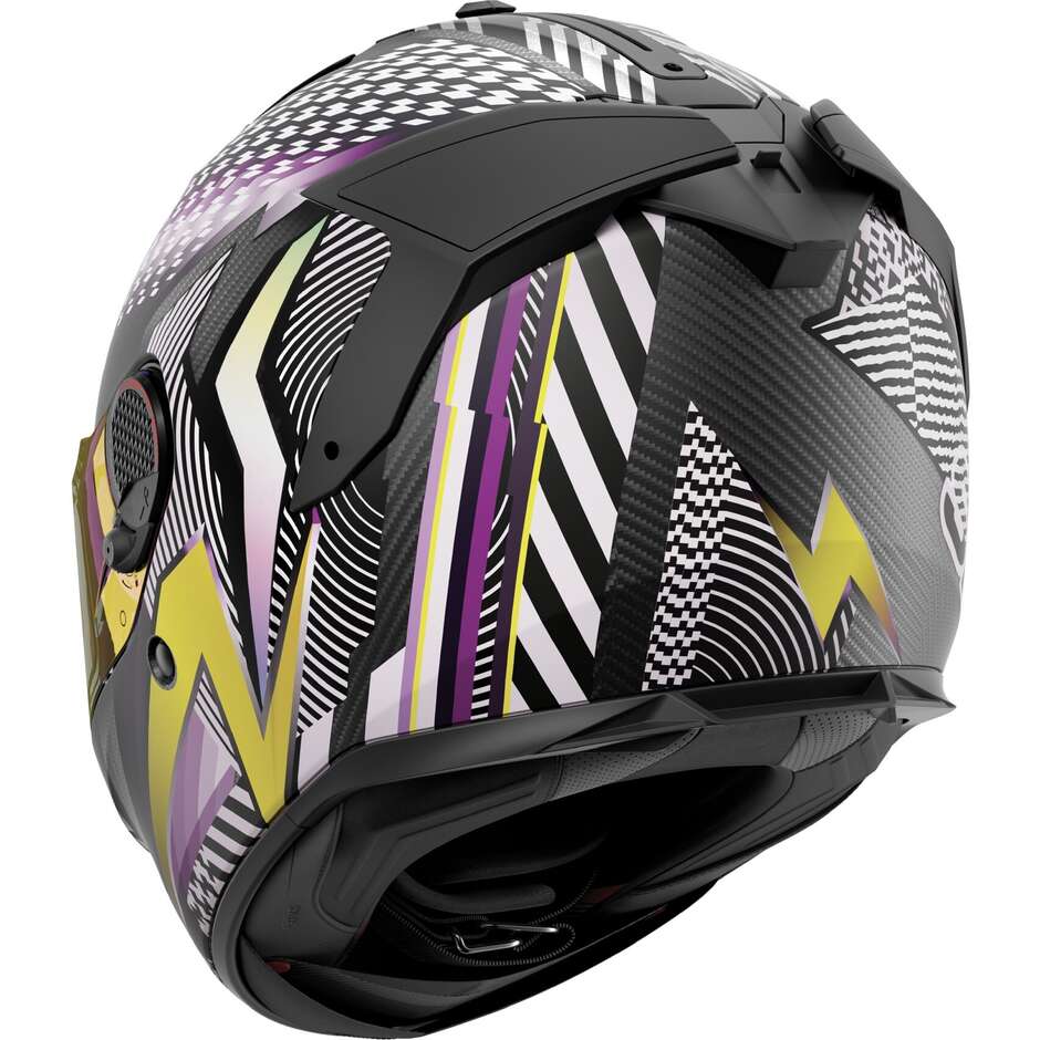 Casco Moto Integrale Shark SPARTAN GT PRO CARBON STHYR Carbon Viola Cromo