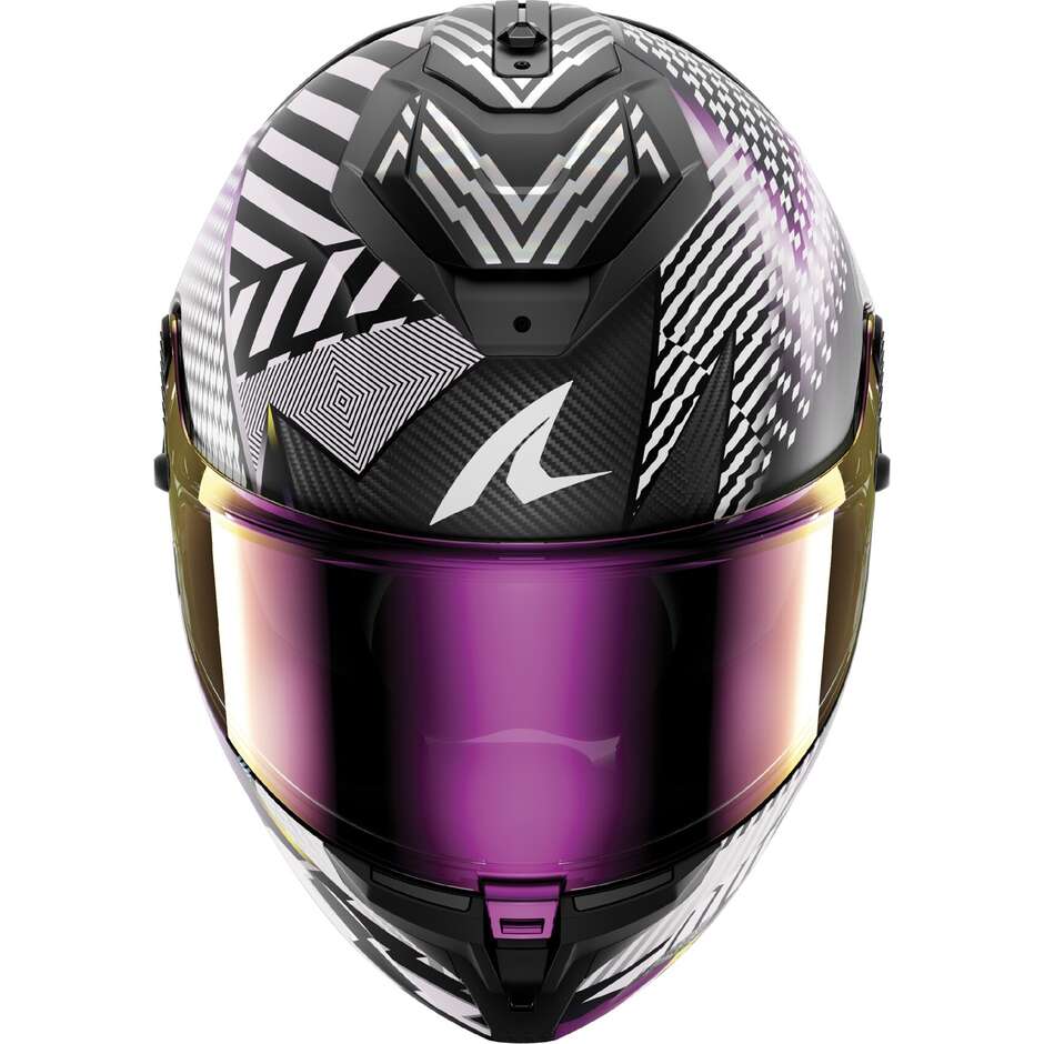 Casco Moto Integrale Shark SPARTAN GT PRO CARBON STHYR Carbon Viola Cromo